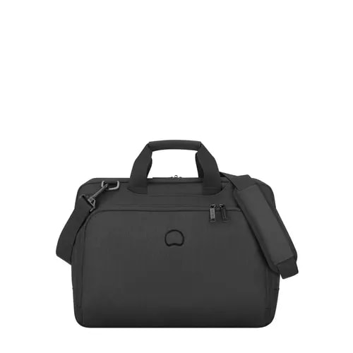 DELSEY MALETIN 15.6 PULG ESPLAN ADE 2C SATCHEL NEGRO