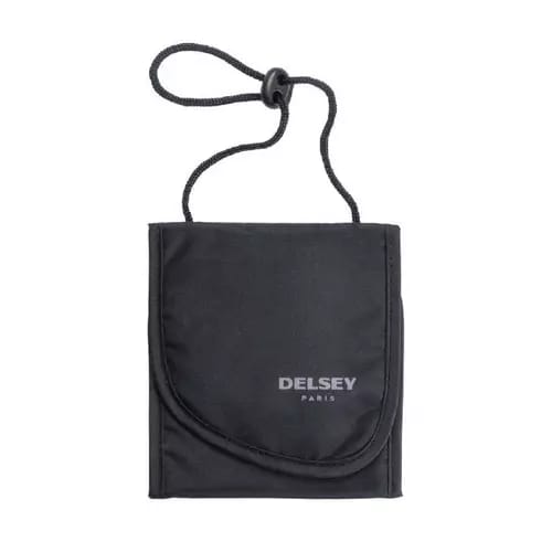 DELSEY BOLSO DE SEGURIDAD NEGRO DOCUMENTOS AL CUELLO
