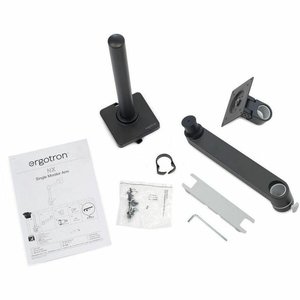Ergotron NX Monitor Arm - Matte Black - 1 Display(s) Supported - 86.4 cm (34") Screen Support - 8.00 kg Load Capacity - 75