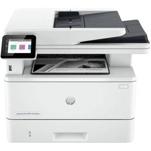 HP LaserJet Pro 4103fdw Wireless Laser Multifunction Printer - Monochrome - Copier/Fax/Printer/Scanner - 1200 x 1200 dpi P