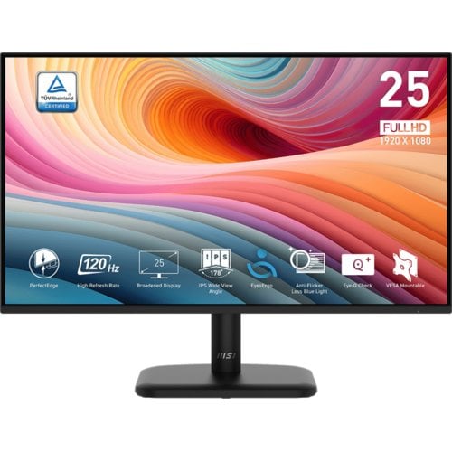 MSI Pro MP251L E2 25" Class Full HD LCD Monitor - 16:9 - 62.2 cm (24.5") Viewable - In-plane Switching (IPS) Technology - 