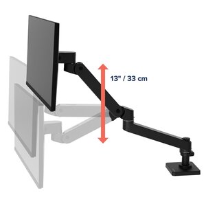 LX PRO ARM SINGLE DISPLAY DESK GROMMET MOUNT WCB