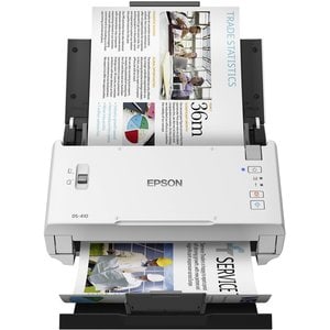 Epson WorkForce DS-410 Sheetfed Scanner - 600 x 600 dpi Optical - 48-bit Color - 16-bit Grayscale - 26 ppm (Mono) - 26 ppm