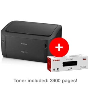 Canon i-SENSYS LBP LBP6030B Desktop Laser Printer - Monochrome - 18 ppm Mono - 2400 x 600 dpi Print - 150 Sheets Input - 5