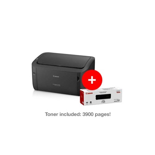Canon i-SENSYS LBP LBP6030B Desktop Laser Printer - Monochrome - 18 ppm Mono - 2400 x 600 dpi Print - 150 Sheets Input - 5