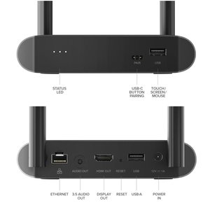 4K Wireless Presentation System - Presenter Base plus 1x USB-C Presenter Button