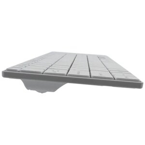 Cleanwipe, Washable, Chiclet Style, Keyboard w/ Keyboard Cover- US English - White Base, White Key Caps w/ Black Lettering