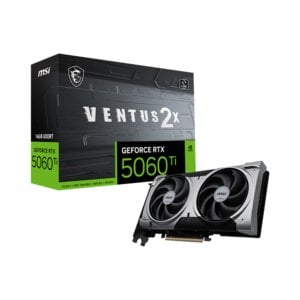 MSI NVIDIA GeForce RTX 5060 Ti Graphic Card - 16 GB GDDR7 - 7680 x 4320 - 2.59 GHz Boost Clock - 128 bit Bus Width - PCI E