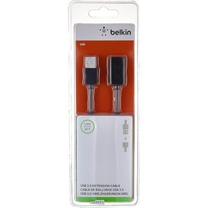 Belkin USB Extension Data Transfer Cable - 1.80 m USB Data Transfer Cable - First End: USB 2.0 Type A - Second End: USB Ty