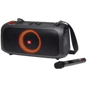JBL PartyBox On-The-Go Portable Bluetooth Speaker System - 100 W RMS - Black - 50 Hz to 20 kHz - Battery Rechargeable - US