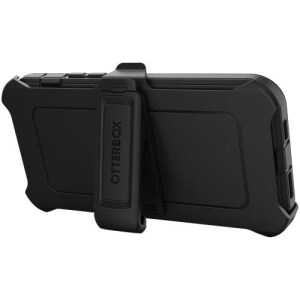 OtterBox Defender Rugged Carrying Case (Holster) Apple iPhone 14 Pro Max Smartphone - Black - Drop Resistant, Dirt Resista