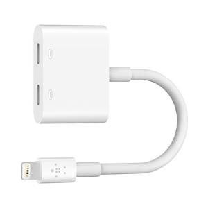 Belkin Lightning Audio + Charge - 11.43 cm Lightning Audio/Power Cable for iPhone, iPad Air, iPad Pro, iPad mini - First E