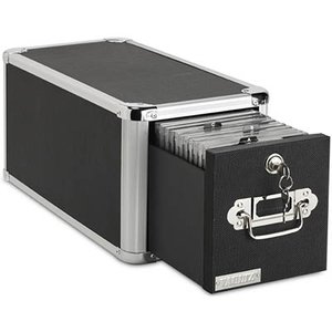 Kensington Leitz Storage Cabinet - Plastic, Wood, Aluminium - 1 Drawer(s) for Media Organizer - Key Lock, Rubber Feet, Scu