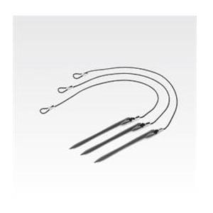Zebra Tethered Stylus - 3 - Plastic - Dark Grey