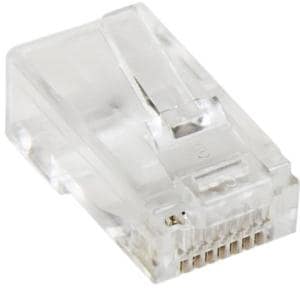 StarTech.com Cat.5e RJ45 Solid Modular Plug Connector - 50 Pack - Modular Plugs for building solid twisted pair Category 5