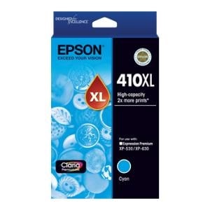 Epson Claria 410XL Original High Yield Inkjet Ink Cartridge - Cyan Pack - Inkjet - High Yield