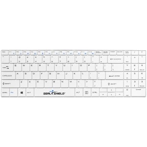 Seal Shield Cleanwipe Keyboard - Wireless Connectivity - Bluetooth - 3 - White
