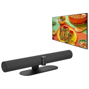 Jabra PanaCast 50 Black & Samsung QM55C 55in QMC 24/7 Professional Display Bundle
