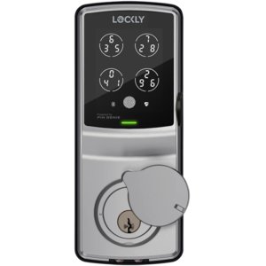 Lockly Secure Plus Childproof Edition Bluetooth Smart Lock Detachable Knob Version (Satin Nickel) - Childproof - Removable
