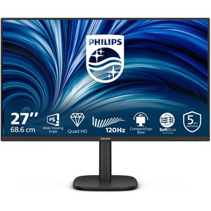 Philips 27B2N3500J 27" Class WQHD LED Monitor - 16:9 - Textured Black - 27" Viewable - In-plane Switching (IPS) Technology