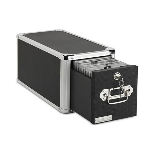 Kensington Leitz Storage Cabinet - Plastic, Wood, Aluminium - 1 Drawer(s) for Media Organizer - Key Lock, Rubber Feet, Scu