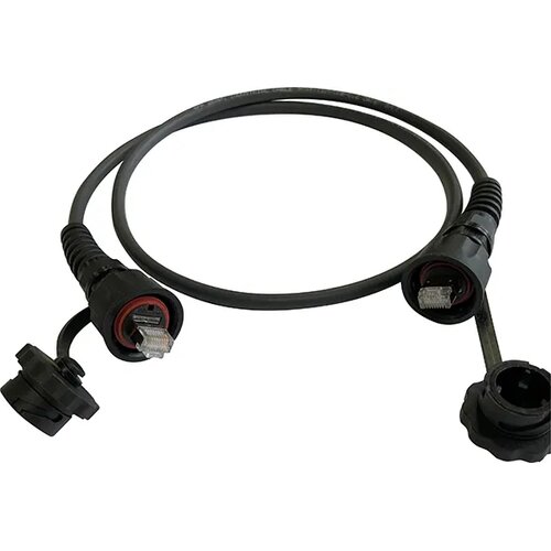 PCORD C6A IP67 RJ45-IP67 RJ45 2M BLACK