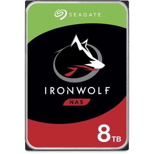 Seagate IronWolf ST8000VN002 8 TB Hard Drive - 3.5" Internal - SATA (SATA/600) - Conventional Magnetic Recording (CMR) Met
