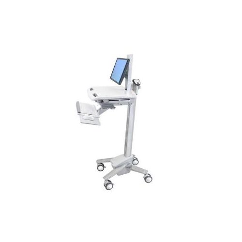 Ergotron StyleView Cart with LCD Pivot - 15.88 kg Capacity - 4 Casters - Steel, Plastic, Zinc Plated Steel - 1282.7 mm Hei