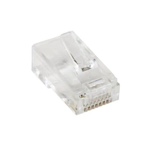 StarTech.com Cat.5e RJ45 Solid Modular Plug Connector - 50 Pack - Modular Plugs for building solid twisted pair Category 5
