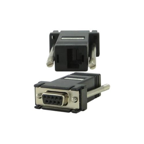 RJ-45F TO DB-9F CROSSOVER (DTE) ADAPTER FOR IOLAN WITH SUN/CISCO PINOUT