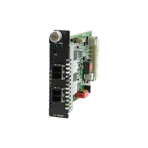 C-1000MM-M2LC2 - GIGABIT ETHERNET FIBER TO FIBER MEDIA CONVERTER MODULE. 1000BASESX 850NM MULTIMODE (LC) [550 M/1804 FT.] 