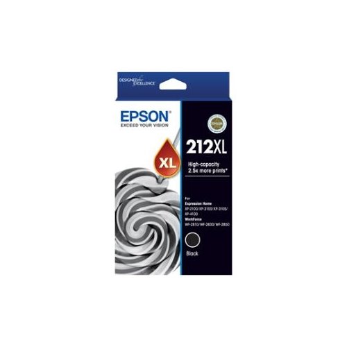 Epson 212XL Original High Yield Inkjet Ink Cartridge - Black - 1 Pack - Inkjet - High Yield - 1 Pack