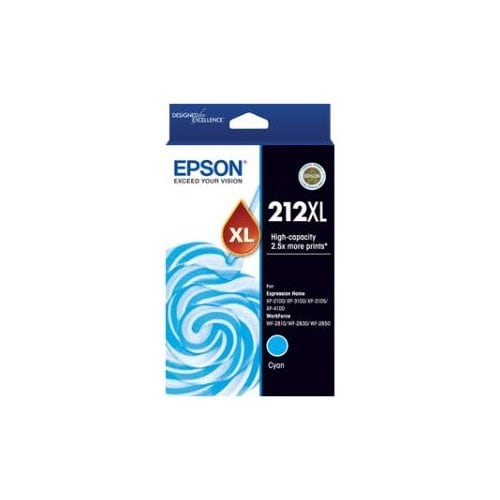 Epson 212XL Original High Yield Inkjet Ink Cartridge - Cyan - 1 Pack - Inkjet - High Yield - 1 Pack