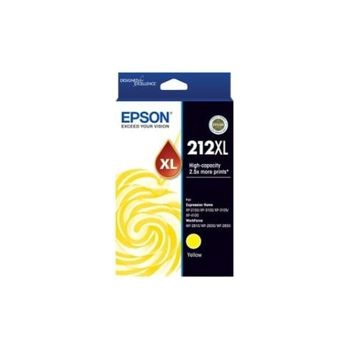 Epson 212XL Original High Yield Inkjet Ink Cartridge - Yellow - 1 Pack - Inkjet - High Yield - 1 Pack