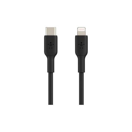 Belkin Braided USB-C to Lightning Cable (2m / 6.6ft, Black) - 2.01 m Lightning/USB-C Data Transfer Cable for iPad, iPad Pr