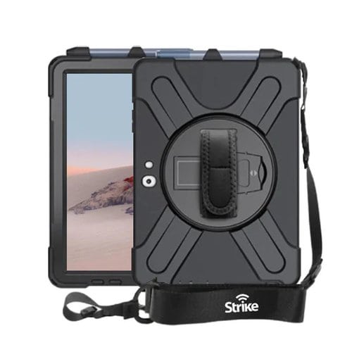 Strike Rugged Carrying Case Microsoft Surface Go, Surface Go 2, Surface Go 3, Surface Go 4 Tablet - Drop Resistant, Bump R