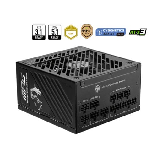 MPG A1250GS PCIE5 80 PLUS Gold Power Supply