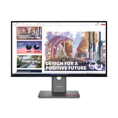 ThinkVision P27qd-40 27inch QHD monitor IPS 2560 x 1440 (16:9) Anti-Glare DP+HDMI+USB-C + RF45 input DP+Audio Out 4xUSB3.2