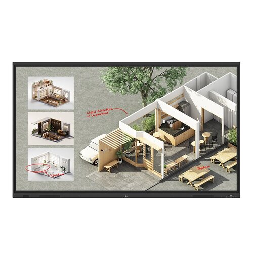 LG CreateBoard 55TR3DQ-B Collaboration Display - 55" LCD - ARM Cortex A73 + A53 - 8 GB - Touchscreen - 16:9 Aspect Ratio -