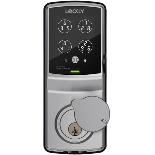 Lockly Secure Plus Childproof Edition Bluetooth Smart Lock Detachable Knob Version (Satin Nickel) - Childproof - Removable