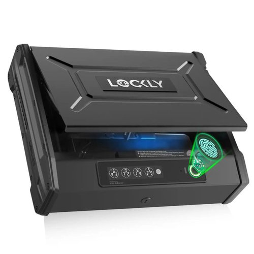 Smart Safe by Lockly - Wi-Fi Enabled - Biometric Fingerprint - PIN Genie Keypad - Smartphone Control - Duress Finger Alert