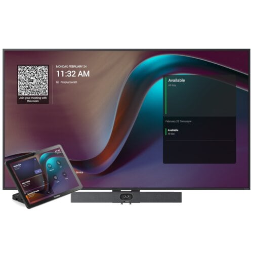 Yealink A40-031 + 65in Meeting Display Bundle. Includes MD-AVBracket-S Bracket for Mounting A40/S40 on MeetingDisplay - av