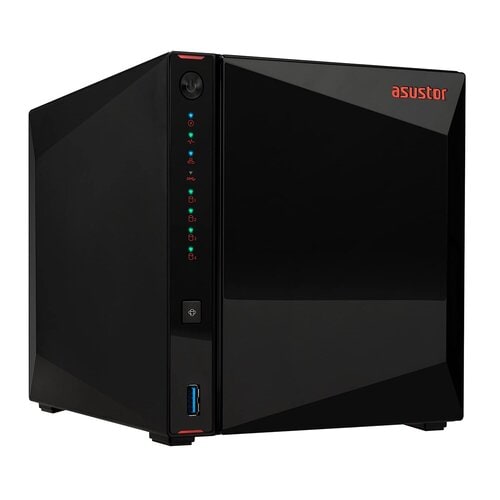 Asustor Nimbustor 4 Gen2 AS5404T 4 Bay NAS Quad-Core 2.0GHz CPU Dual 2.5GbE Ports 4GB DDR4 Four M.2 SSD Slots (Diskless)