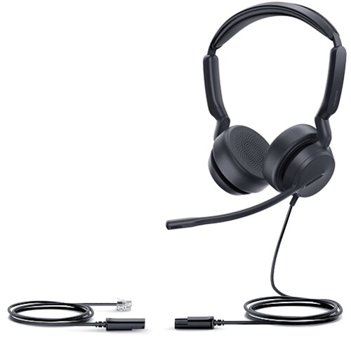 YHS36 E2 DUAL, Noise-cancelling mic, Leather Cushions, QD Functionality, RJ9 interface. 2 YR Warranty