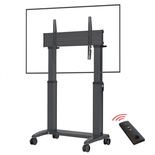 Heavy Duty Electric Lift TV Cart 55in-100in screens