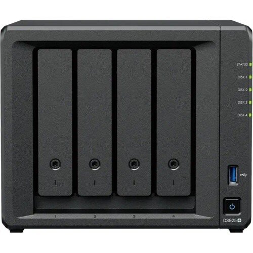 Synology DS925NEO+ SAN/NAS Storage System - 1 x AMD Ryzen V1500B Quad-core (4 Core) 2.20 GHz - 4 x HDD Supported - 96 TB S