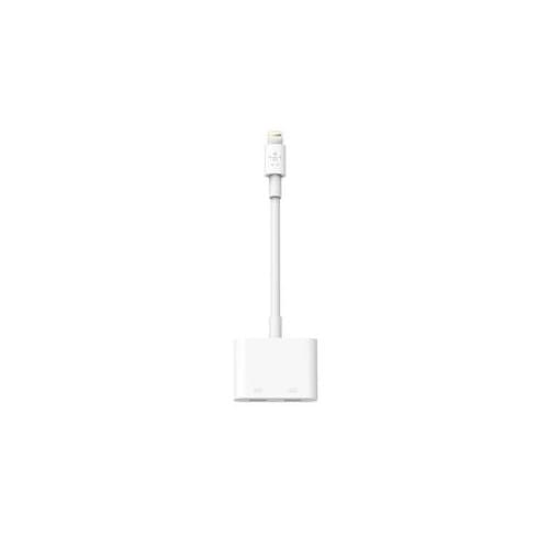 Belkin Lightning Audio + Charge - 11.43 cm Lightning Audio/Power Cable for iPhone, iPad Air, iPad Pro, iPad mini - First E