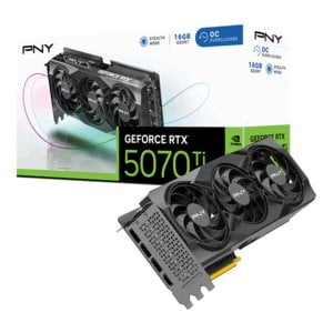 PNY NVIDIA GeForce RTX 5070 Ti Graphic Card - 16 GB GDDR7 - Full-height - 7680 x 4320 - 2.30 GHz Core - 2.57 GHz Boost Clo