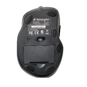 Kensington Pro Fit Wireless Full-Size Mouse - Optical - Wireless - Radio Frequency - 2.40 GHz - Black - USB - 1200 dpi - S