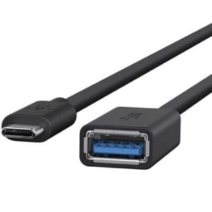 Belkin 3.0 USB-C to USB-A Adapter - 12.70 cm USB Data Transfer Cable for MacBook, Flash Drive, Keyboard/Mouse, iPhone - Fi